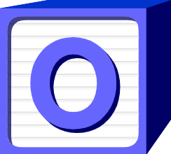 Letter o.